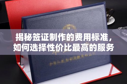 尧都揭秘签证制作的费用标准，如何选择性价比最高的服务？