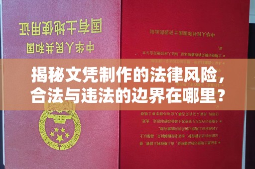 尧都揭秘文凭制作的法律风险，合法与违法的边界在哪里？