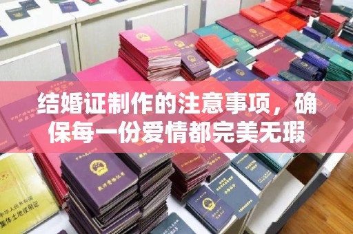 尧都结婚证制作的注意事项，确保每一份爱情都完美无瑕